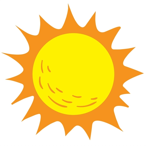 Space Explorers Theme Radiant Sun Transparent Sticker